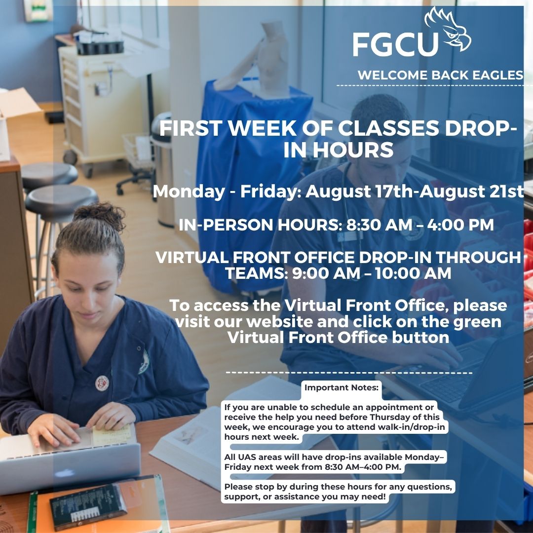 Fall 2026 Drop-In Schedule Fall 2026 Drop-In Schedule