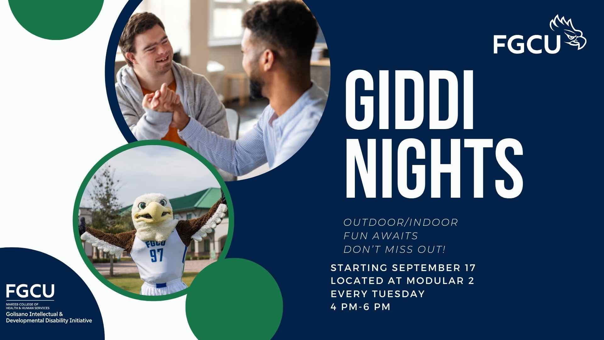 Advertisment for GIDDI Nights which start September 17,2024 4-6pm at MOD 2