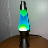 Image of blue and green lava lamp