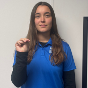 FGCU GIDDI employee signing M Make a fist, but tuck your thumb under your index, middle, and ring fingers.