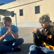 FGCU GIDDI participants participating in music night