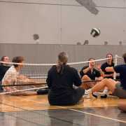 FGCU GIDDI participants in seated volleyball