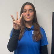 FGCU GIDDI employee signing W Point your index, middle, and ring fingers up, spread apart. Hold down your pinky with your thumb.