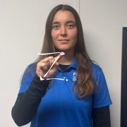 FGCU GIDDI employees signing a letter "Z" Point your index finger forward (other fingers curled into a fist) and trace the letter "Z" in the air.