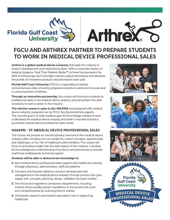 Arthrex Medical Device Professional Sales badge program information photo