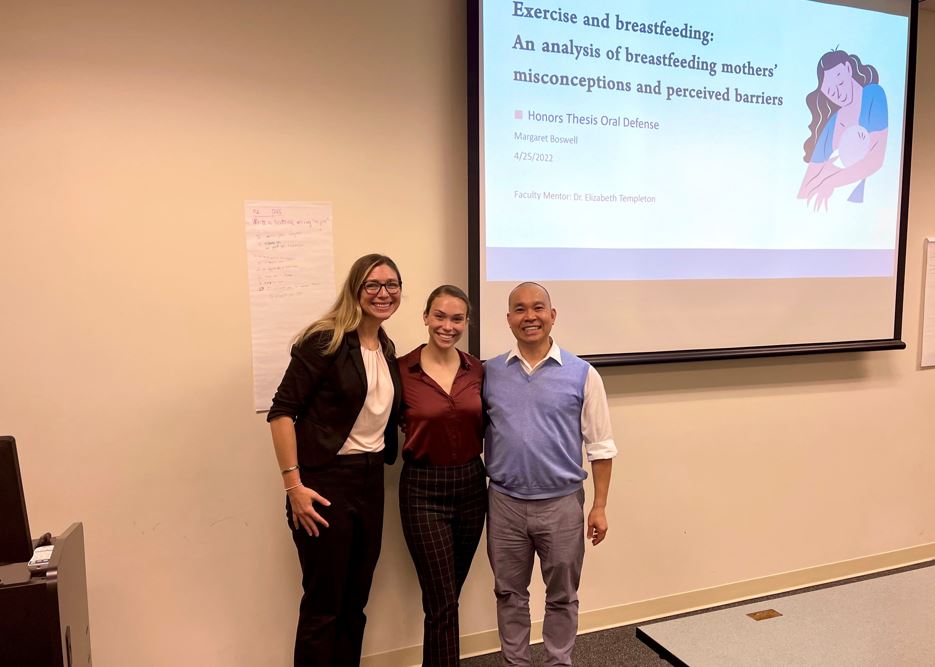 Maggie Boswell and Honors Thesis Team