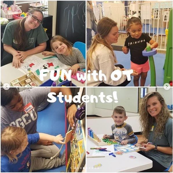 Student Occupational Therapy Association Students Performing Community Service
