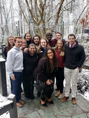 Athletic Training Students at SEATA in the Snow