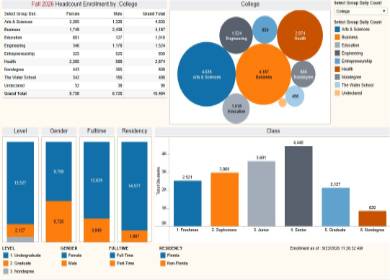 Headcount Enrollment dashboard