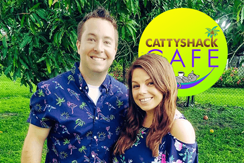 Andrew Townsend and Amber Redfern started Cattyshack Cafe
