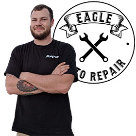 FGCU Entrepreneurship Major and Veterans Florida Entrepreneurship Program Participant Corey Umstott started Eagle Auto Repair
