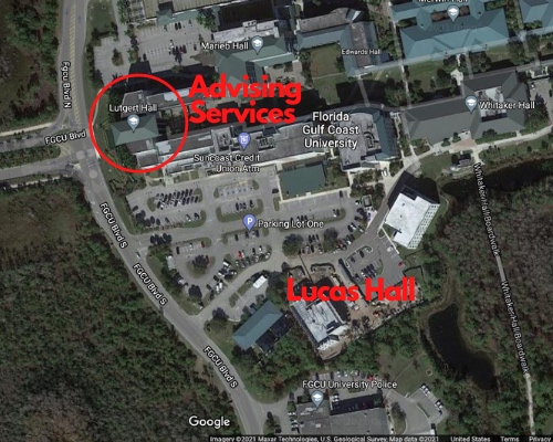 Location of Lutgert Hall at FGCU