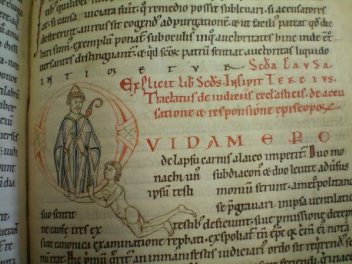 Image of an ancient manuscript used in research