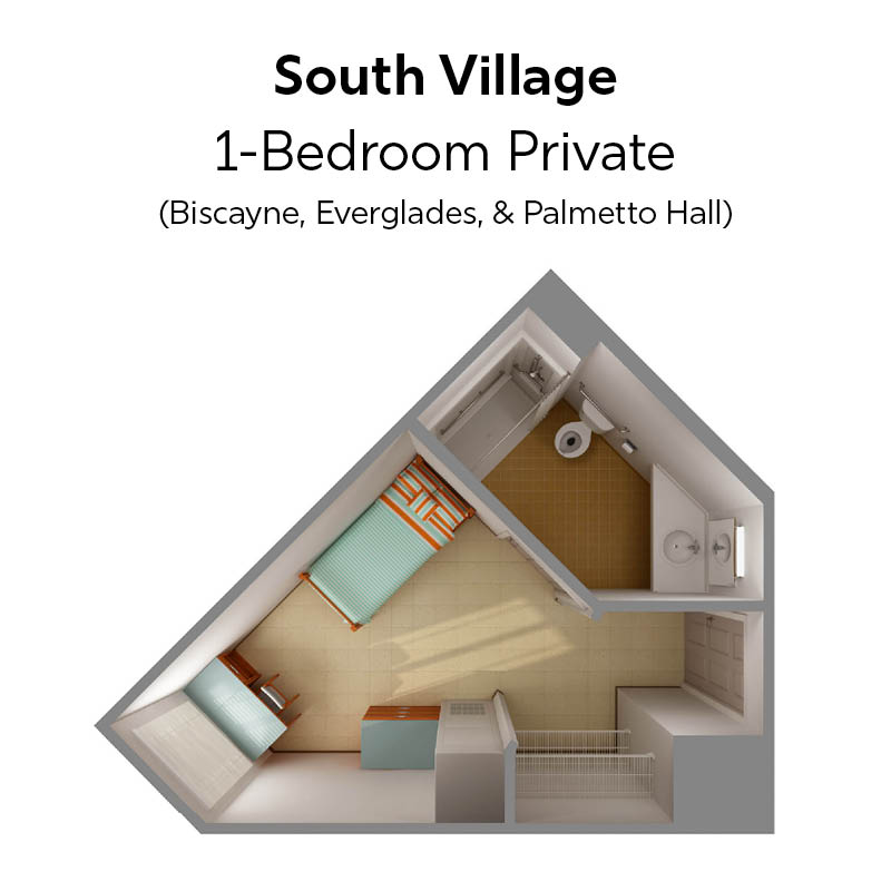 South Village 1-Bedroom Private