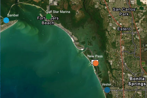 Four datasonde locations throughout southwest Florida Four datasonde locations throughout southwest Florida