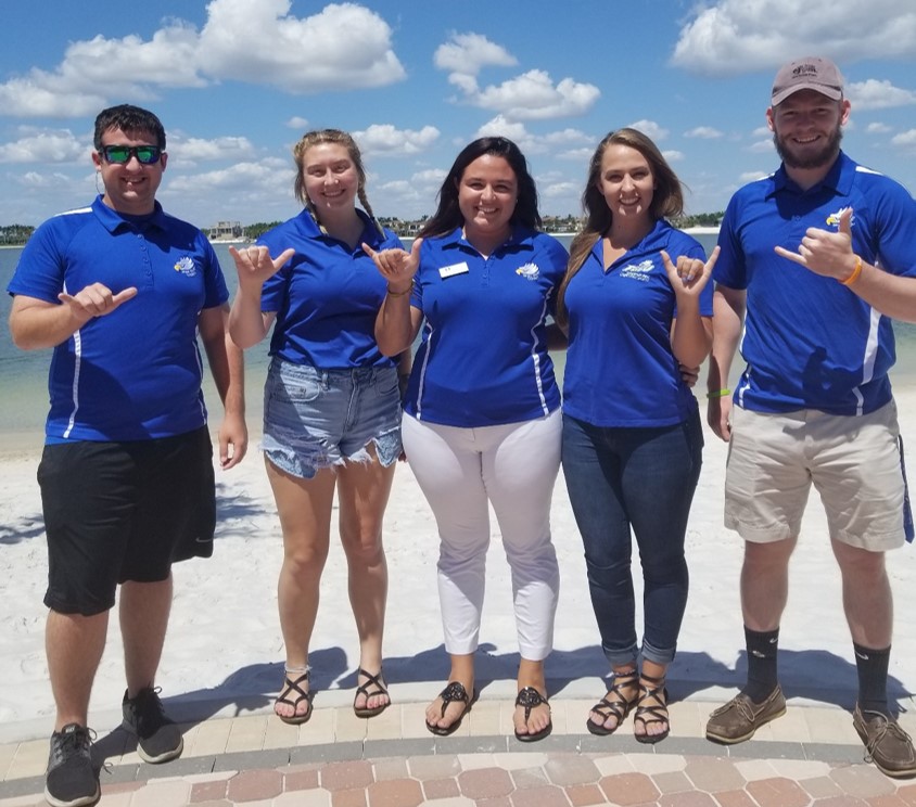 Sport Club Council Members Pose at Waterfront