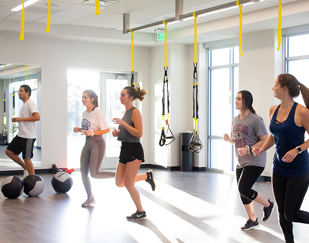 participants in a fitness class