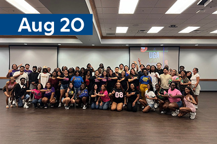 students at welcome back bqq event date august 20